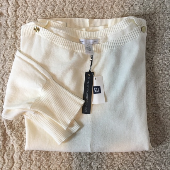 GAP Sweaters - NWT GAP COMBED COTTON THIN SWEATER 3/4 SLEEVES